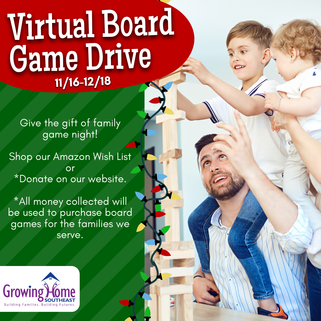 Virtual Holiday Board Game Drive November 16 - December 18